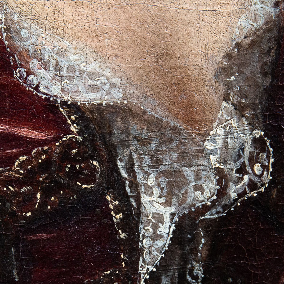 Portrait Of A Noblewoman, Oil On Canvas, 18th Century-photo-6