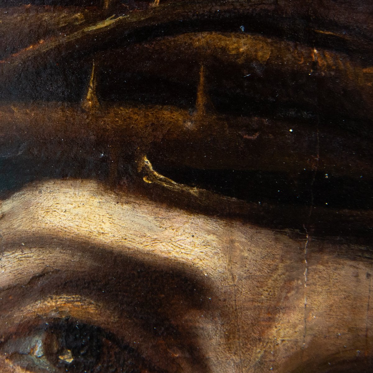 Ecce Homo, huile sur bois, XVIIe siècle-photo-2