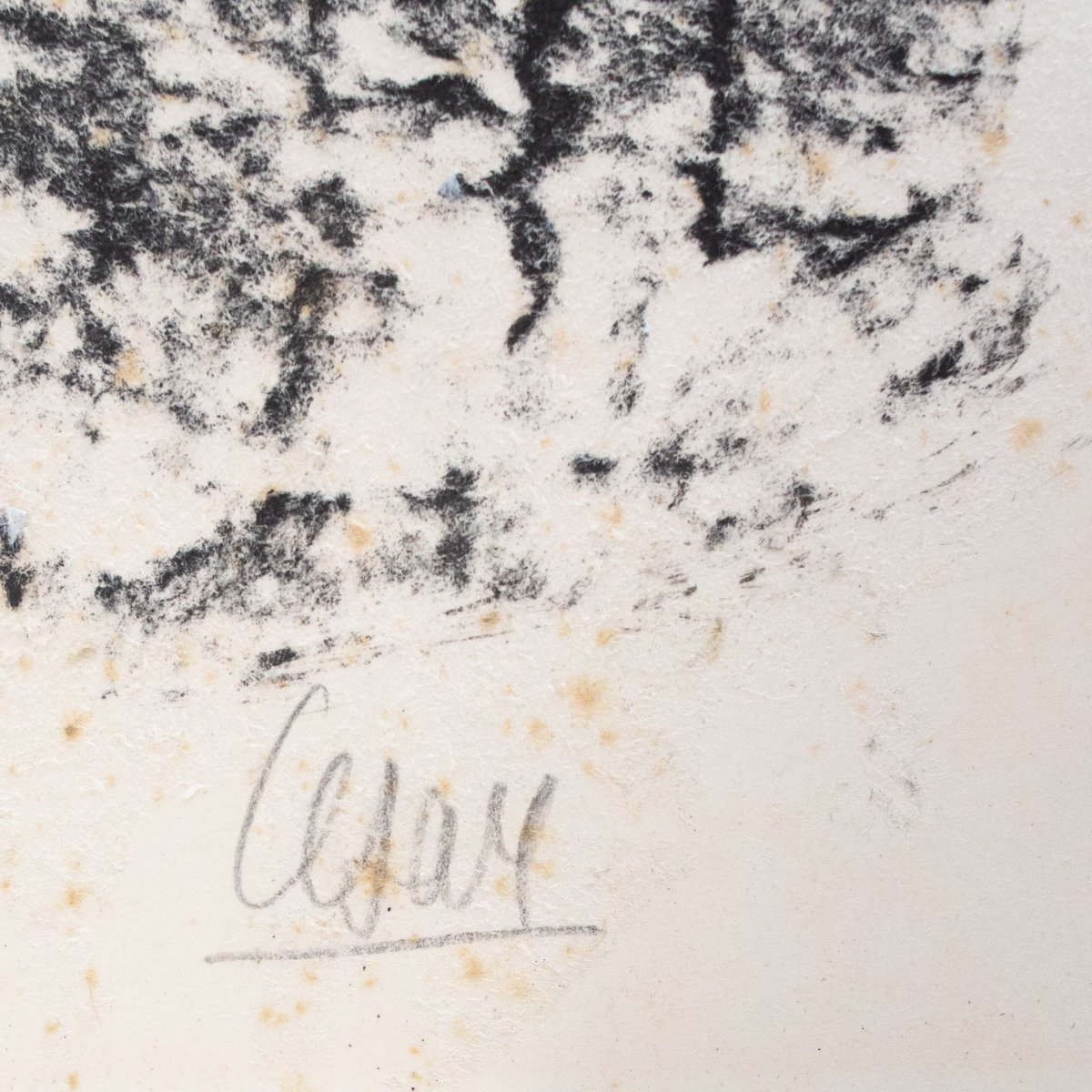 César Baldaccini, Arrachage, signé et daté, 1961-photo-1