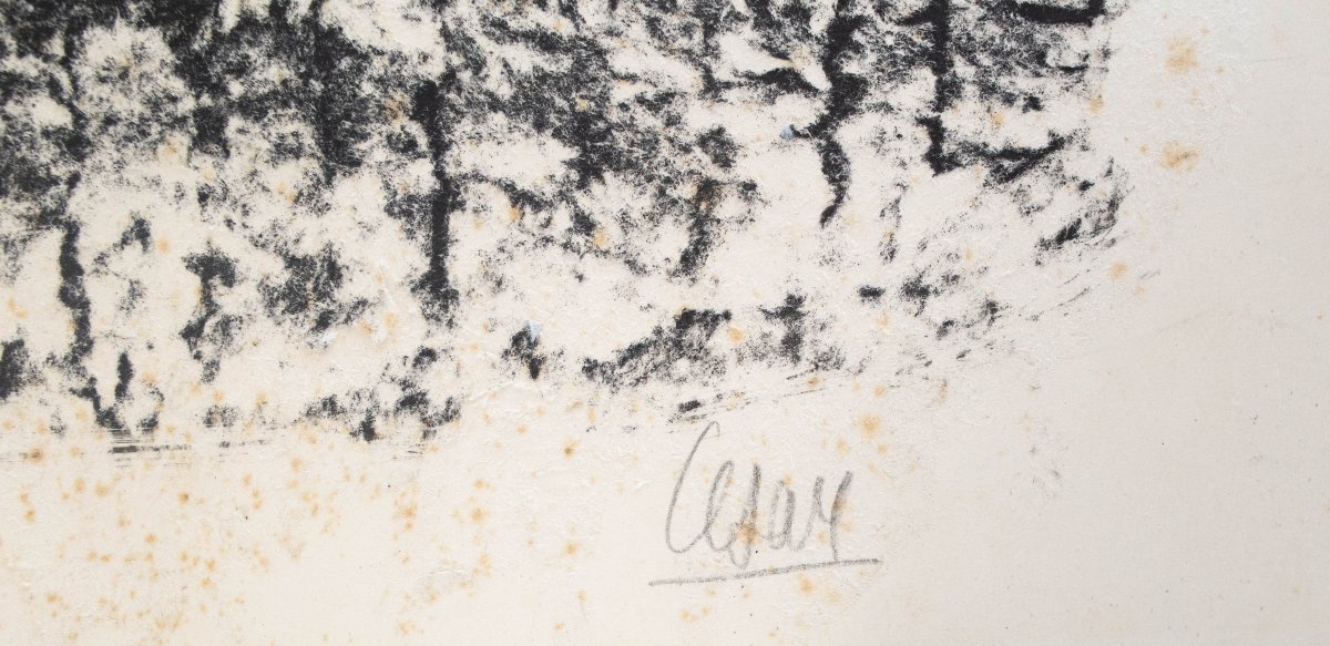 César Baldaccini, Arrachage, signé et daté, 1961-photo-8