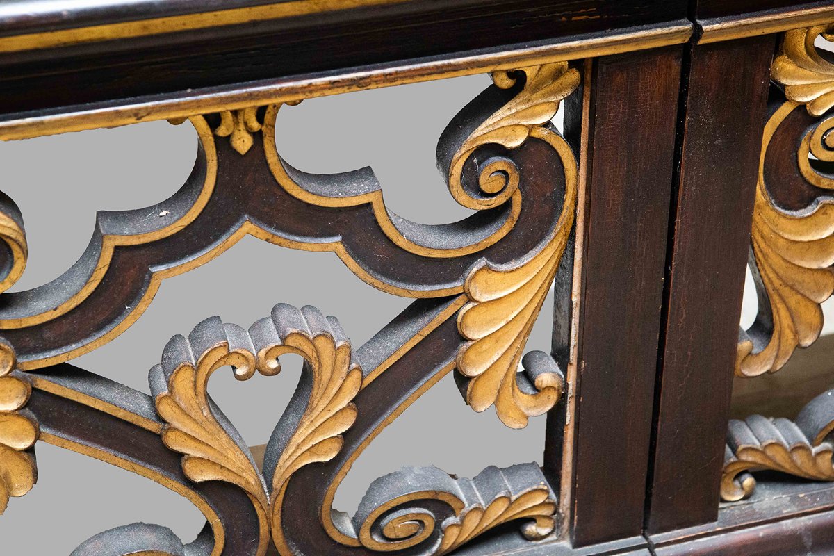Carved And Gilded Wooden Balustrade, Late 17th–early 18th Century-photo-4