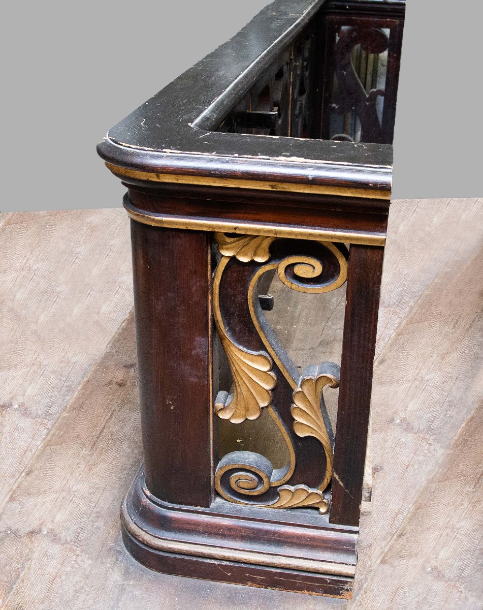 Carved And Gilded Wooden Balustrade, Late 17th–early 18th Century-photo-1
