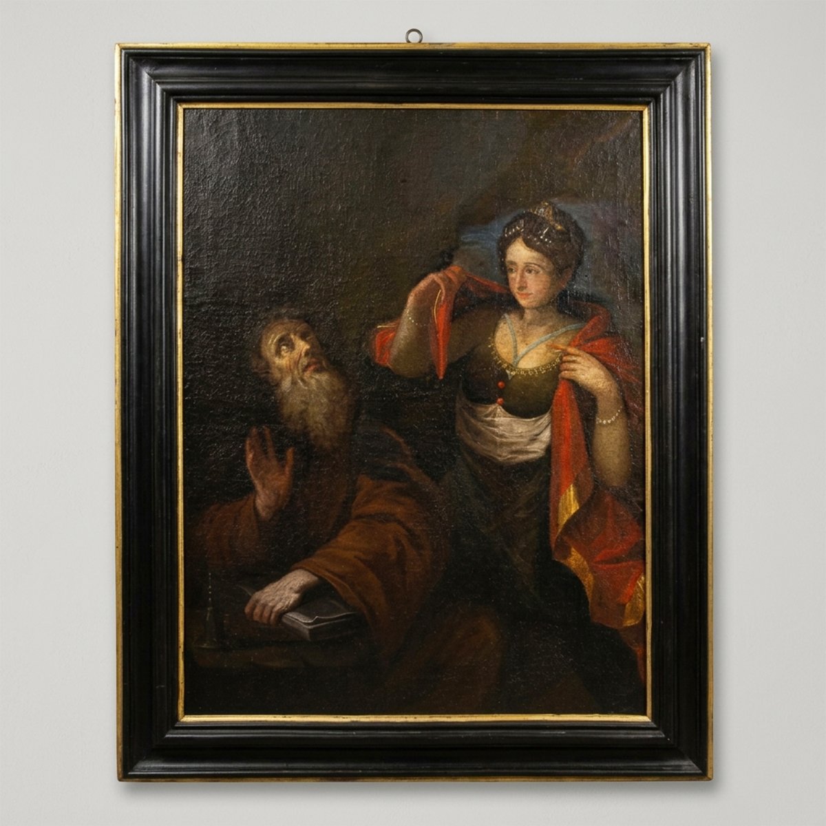 « Allégorie de la prudence », huile sur toile, XVIIe siècle-photo-2
