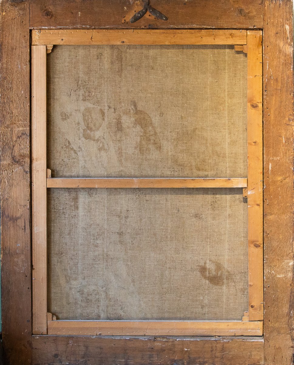 « Allégorie de la prudence », huile sur toile, XVIIe siècle-photo-3