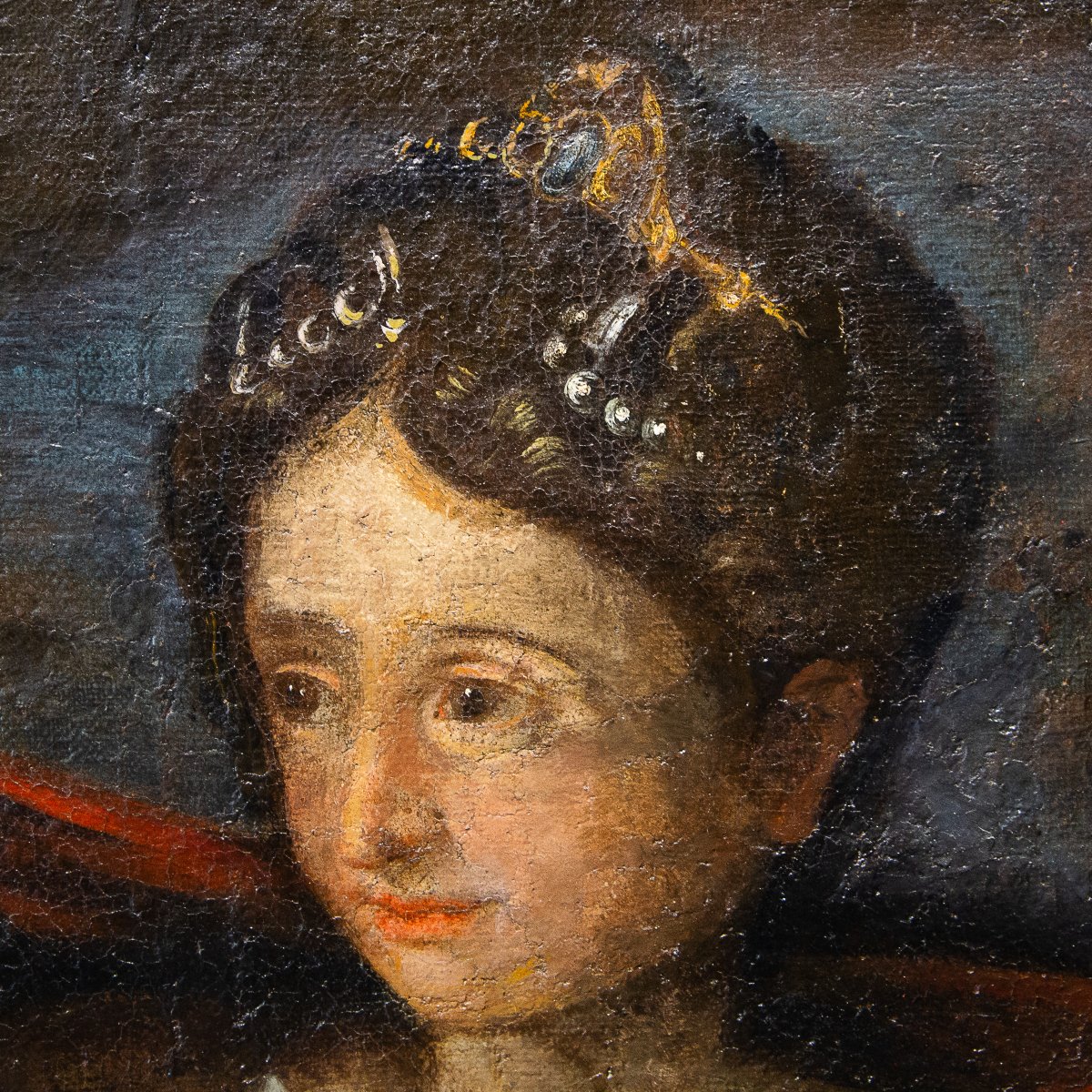 « Allégorie de la prudence », huile sur toile, XVIIe siècle-photo-1