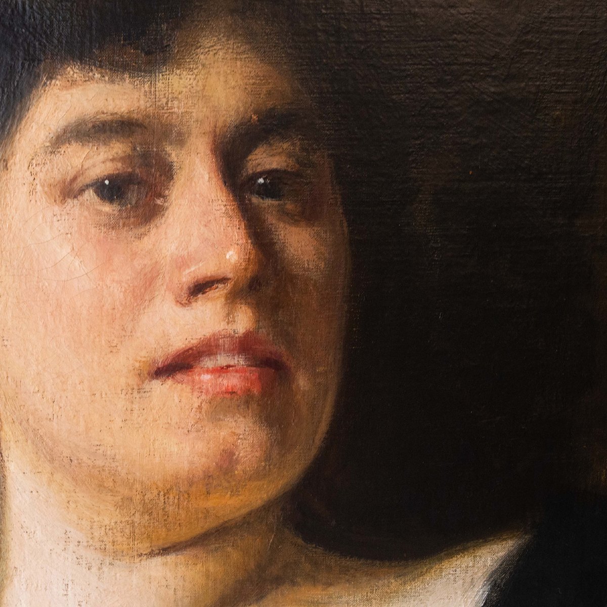  Giacomo Grosso, « Nobildonna », huile sur toile, 19(04), signée et datée-photo-2