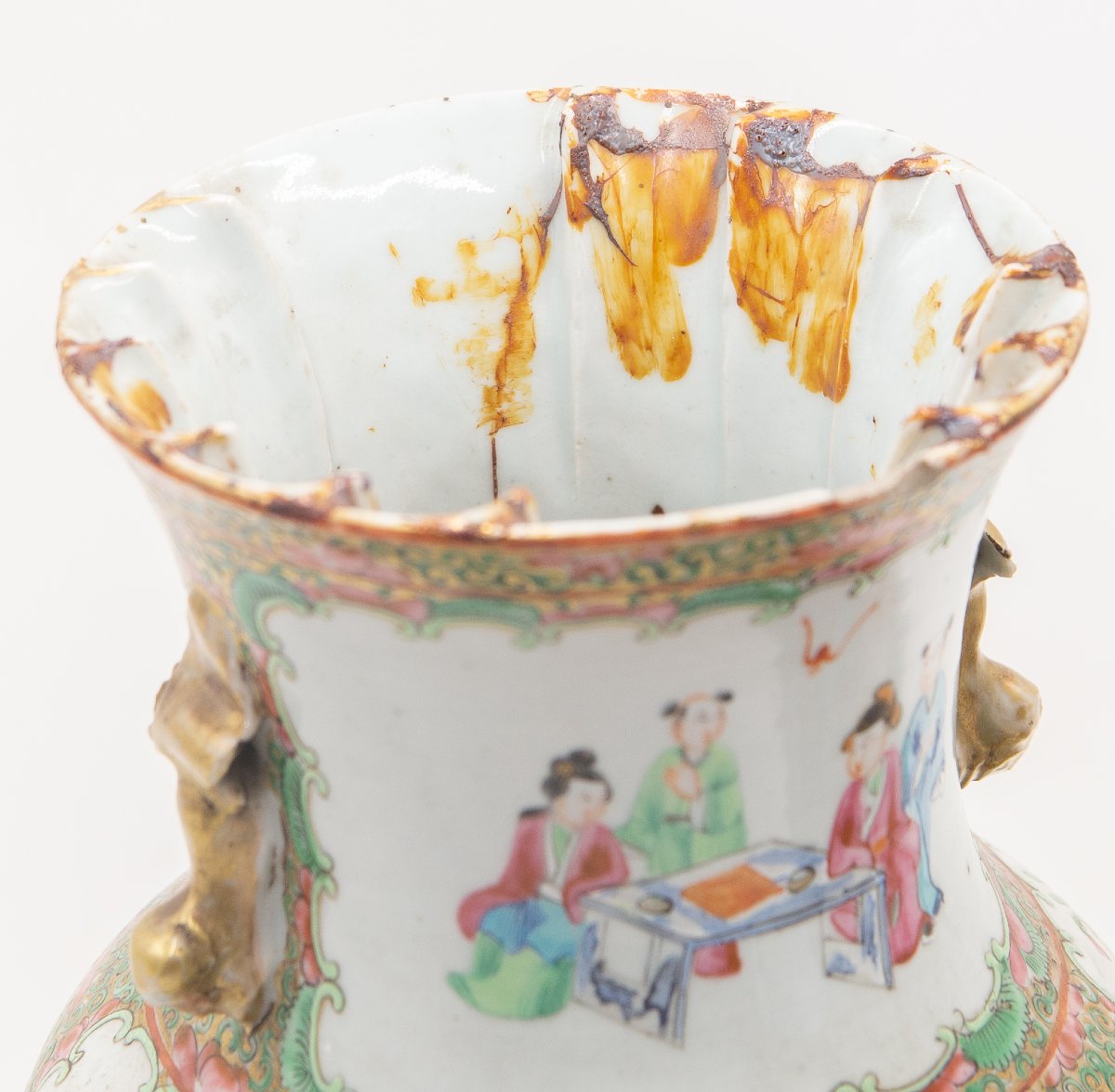Paire de vases chinois de Canton de la famille rose, XIXe/XXe siècle  -photo-6