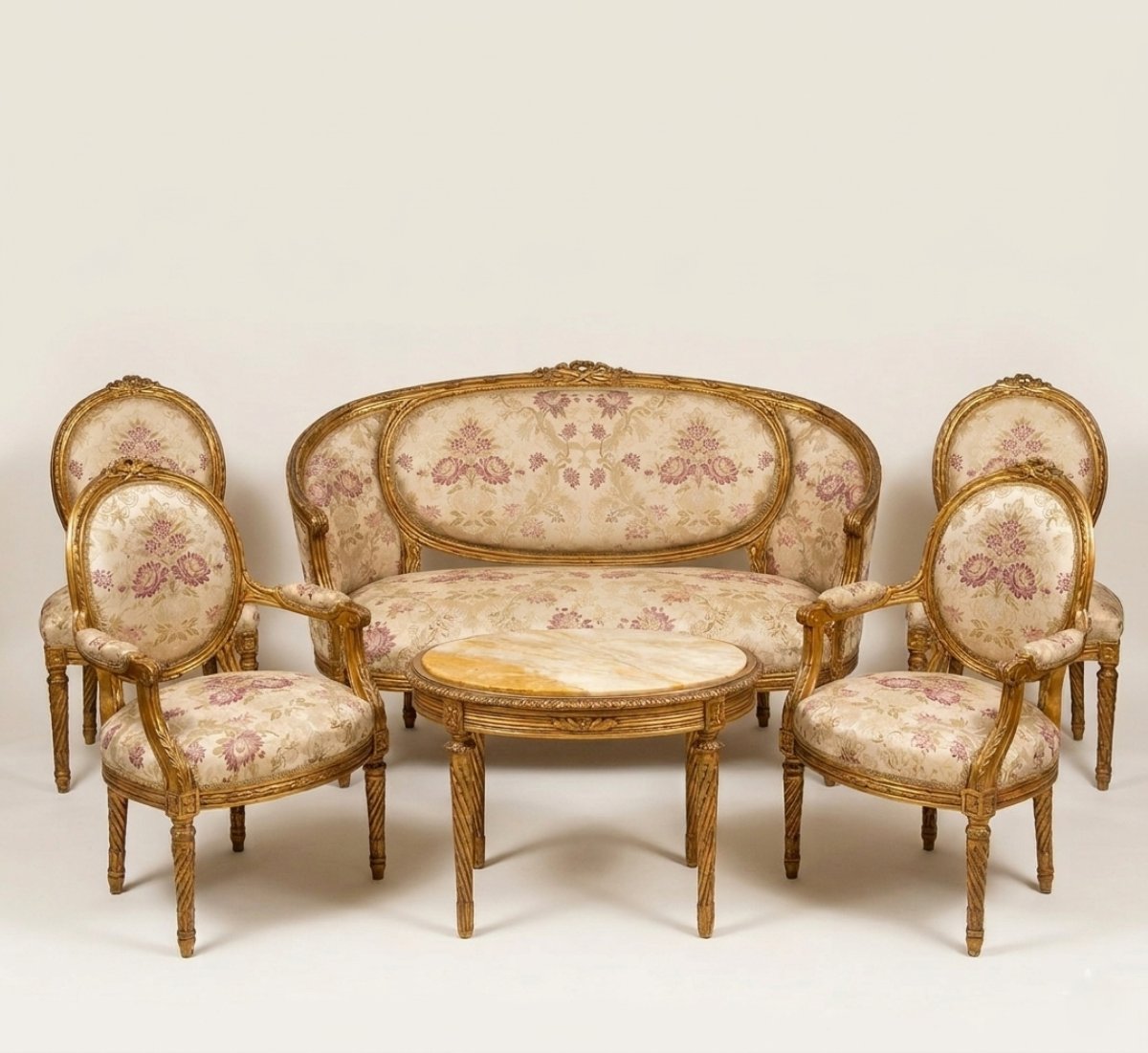 Louis XVI-style Living Room, 19th Century