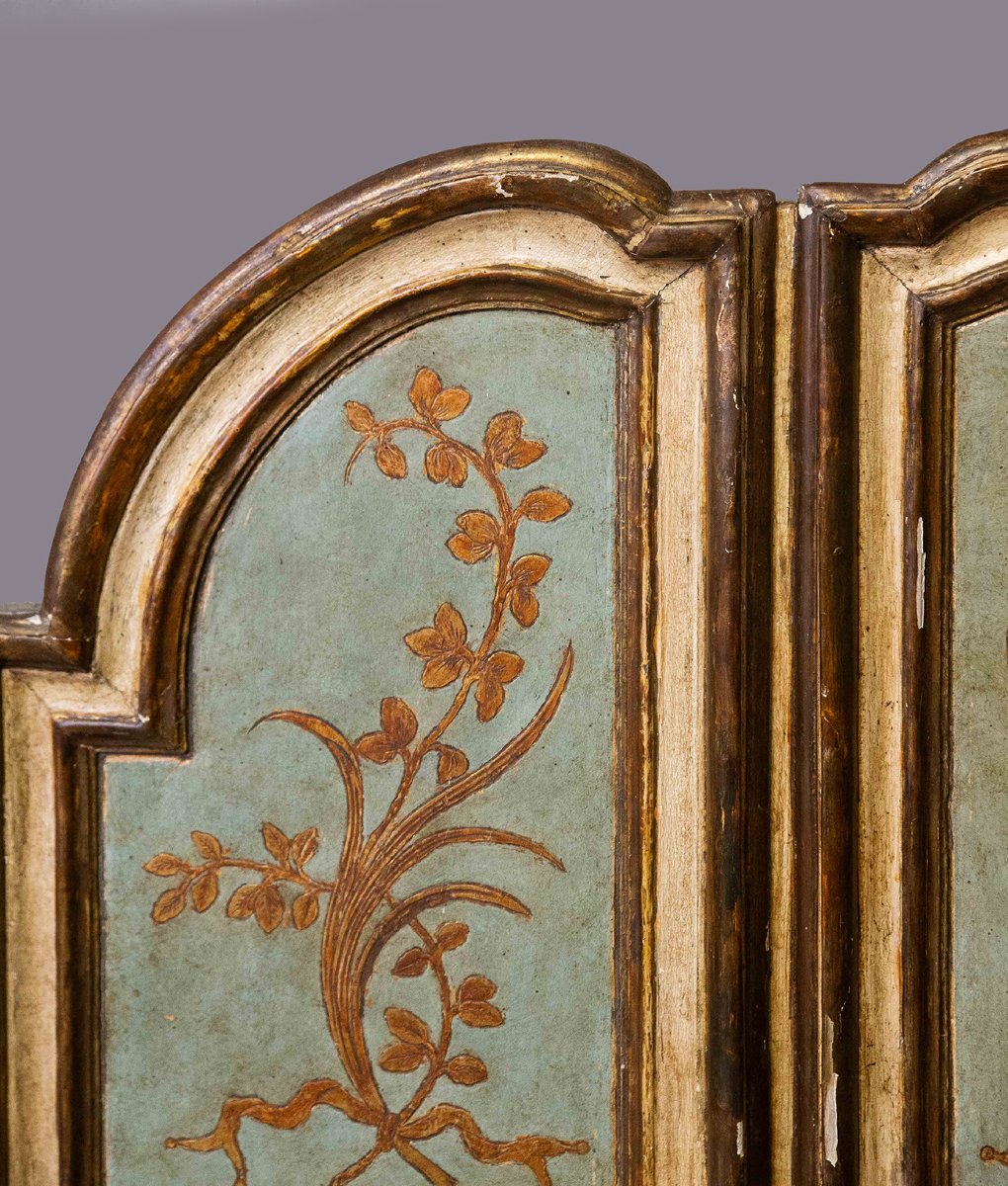 Paire de portes datant du XVIIIe siècle, en bois laqué -photo-3