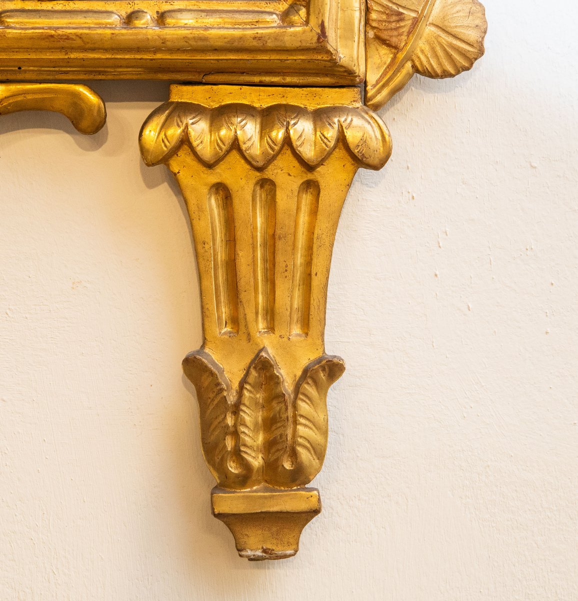 Miroir, en bois doré, Piémont, début du XIXe siècle-photo-3