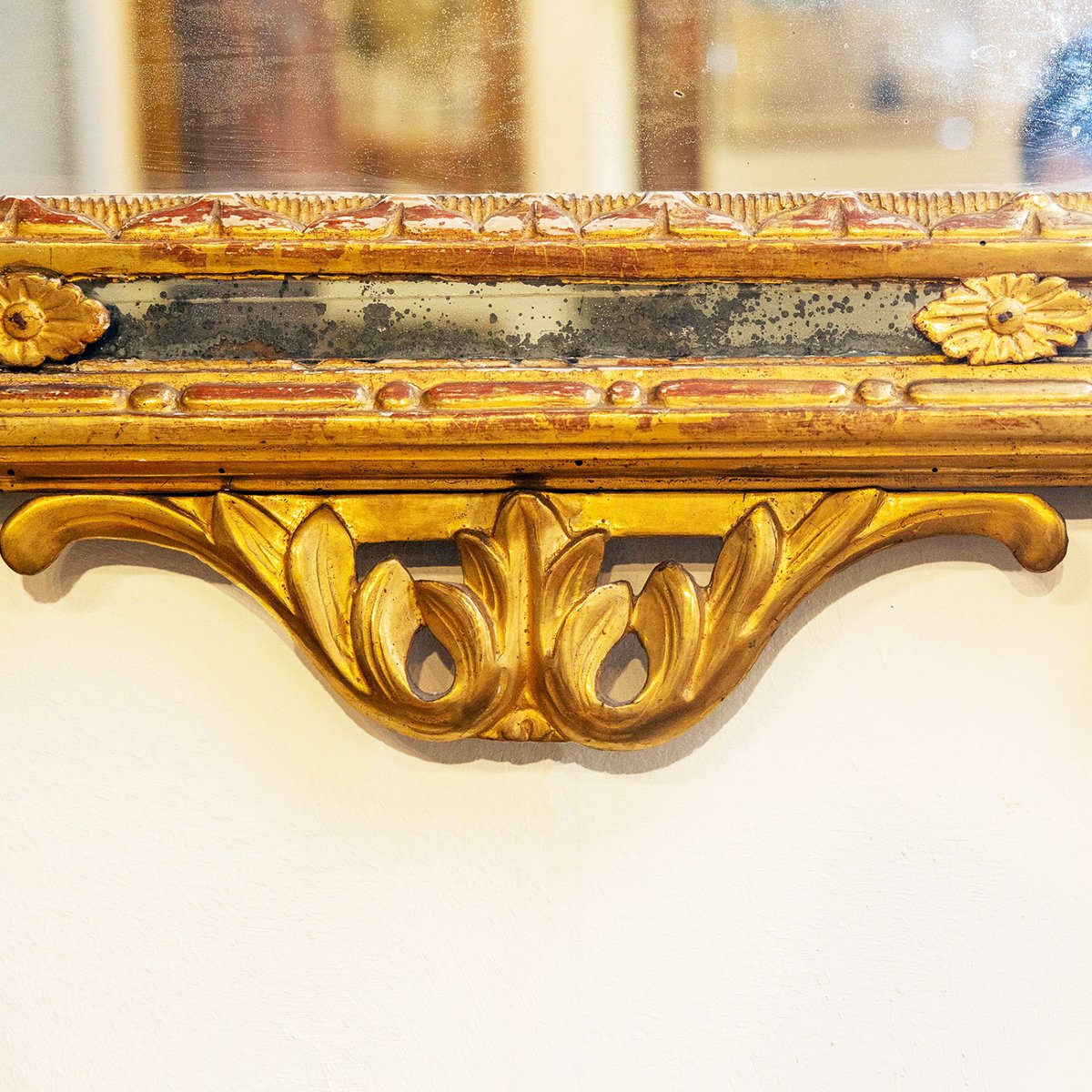 Miroir, en bois doré, Piémont, début du XIXe siècle-photo-4