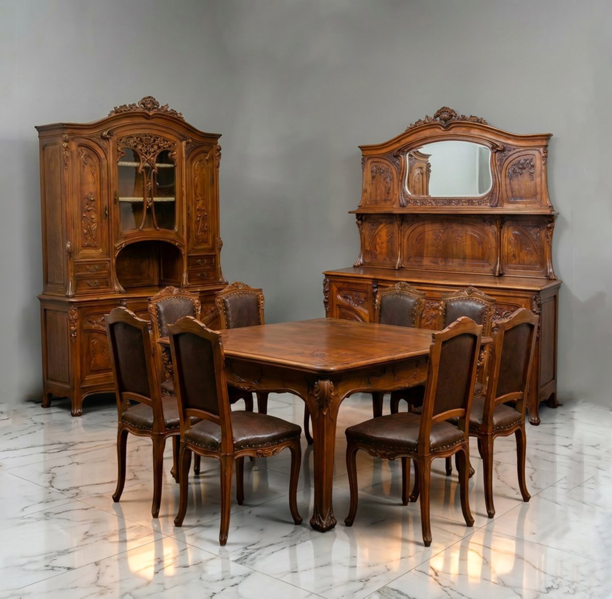 Pierre Mathieu, Salle à manger Art nouveau, fin du XIXe siècle – début du XXe siècle