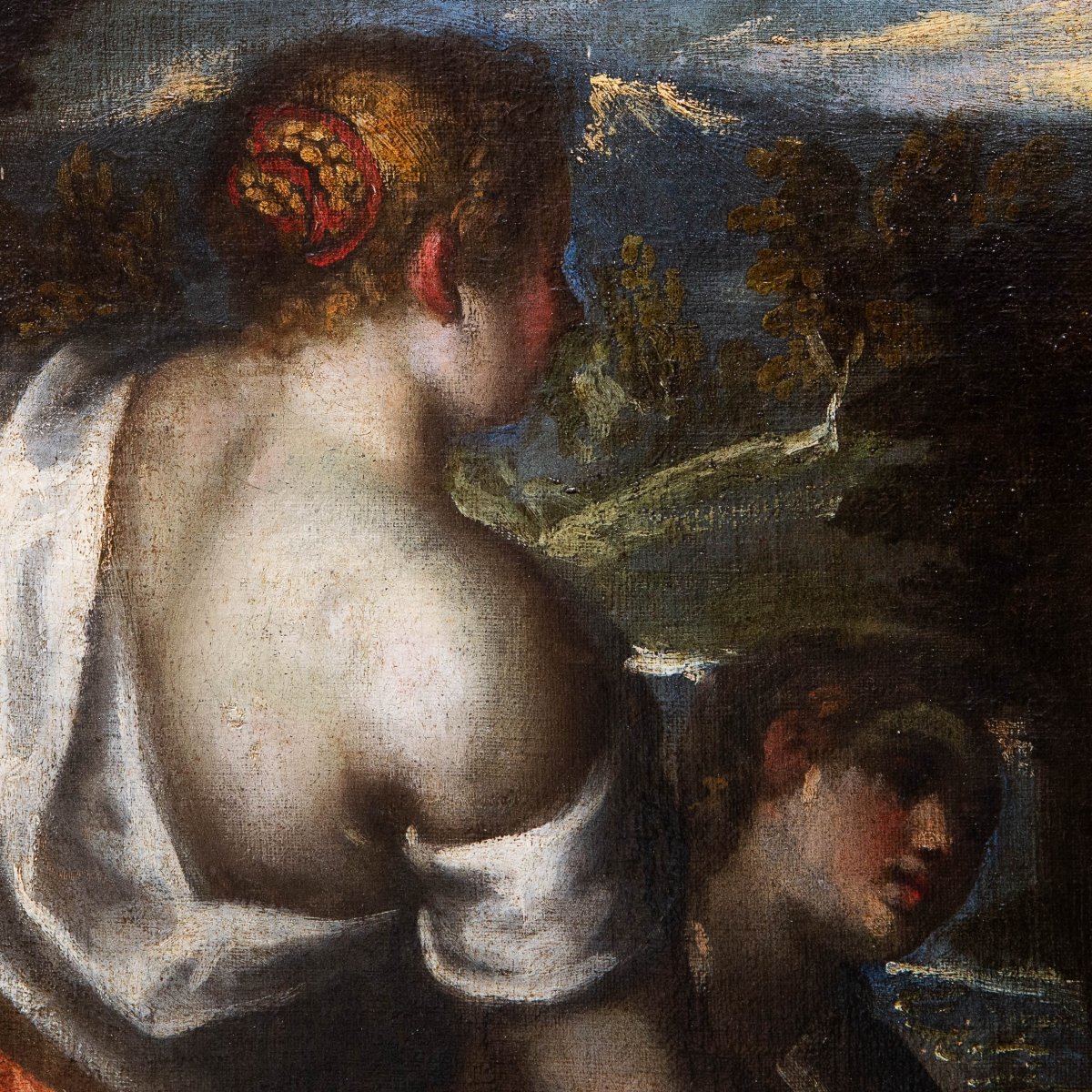 The Baptism Of Christ, Oil On Canvas, 18th Century-photo-5
