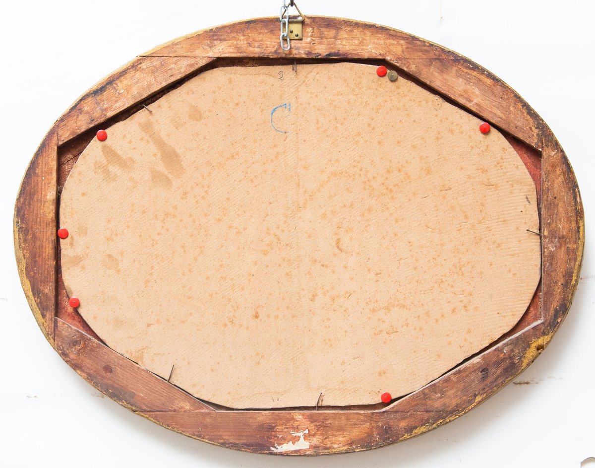 Francesco Bosso, « Paire de natures mortes florales », huile sur carton, XXe siècle -photo-1