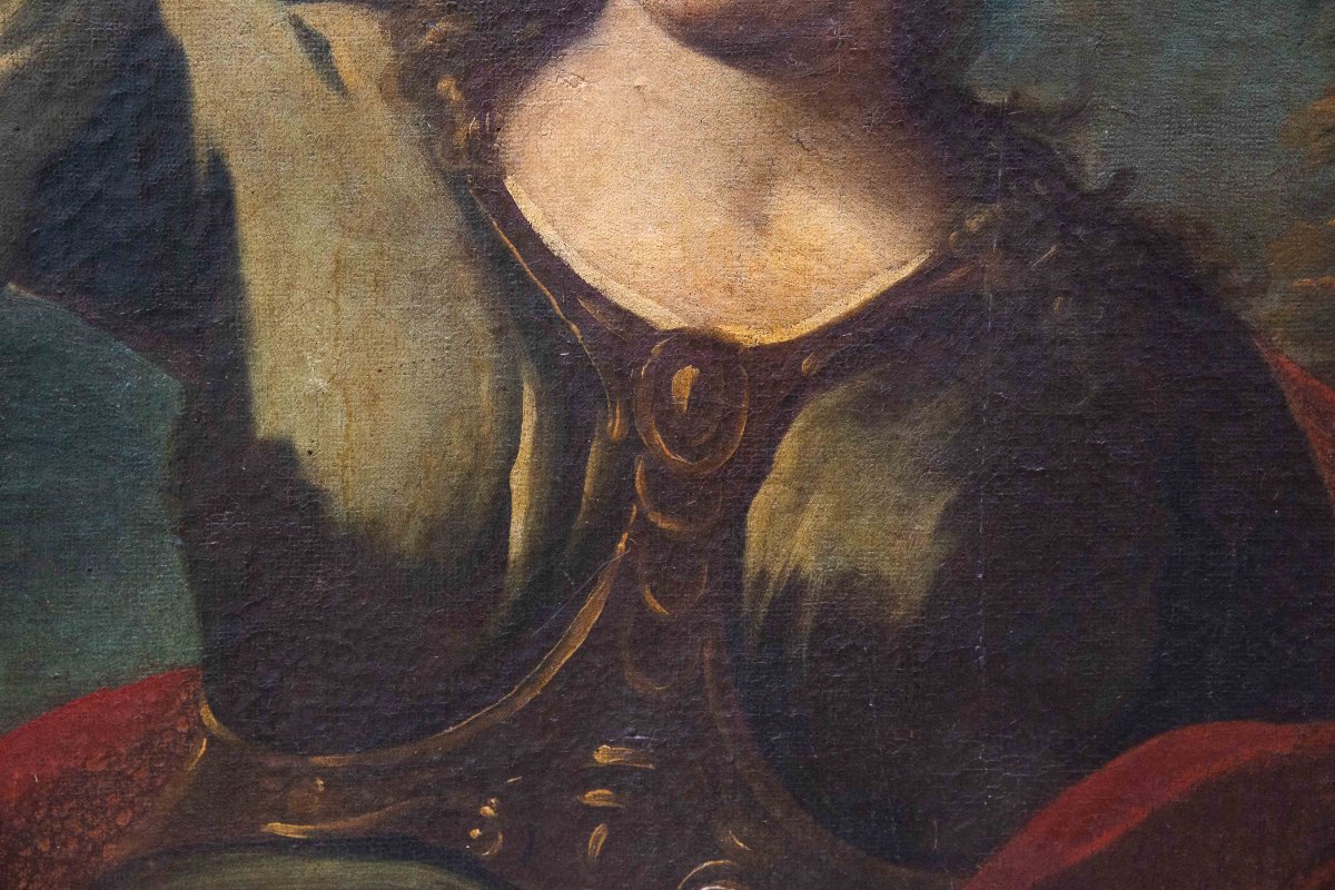 « Allégorie de l'automne », huile sur toile, école piémontaise, XVIIIe siècle-photo-4