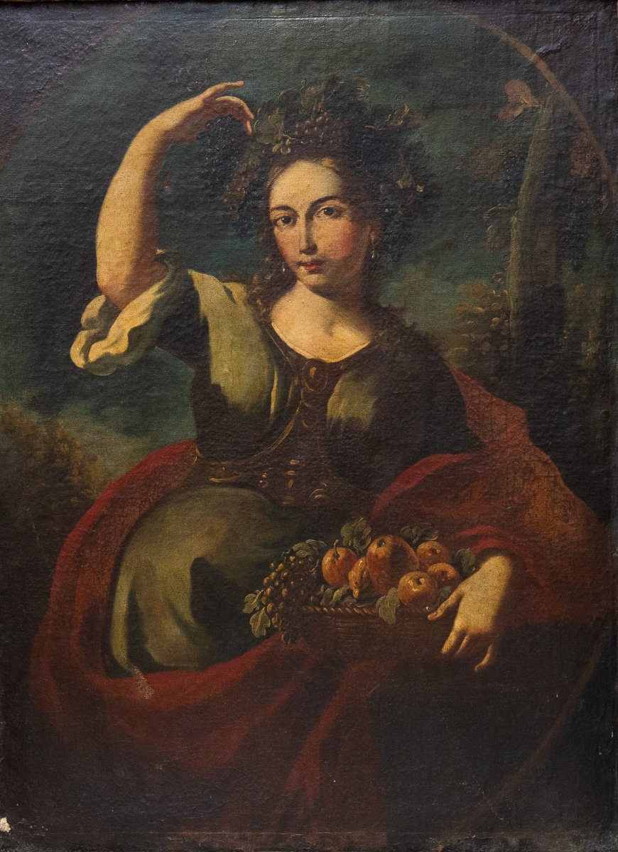 « Allégorie de l'automne », huile sur toile, école piémontaise, XVIIIe siècle