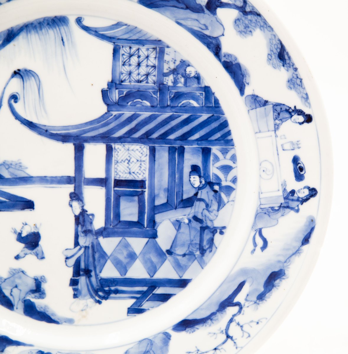 Assiette ancienne, Chine, Kangxi, XIXe siècle-photo-2