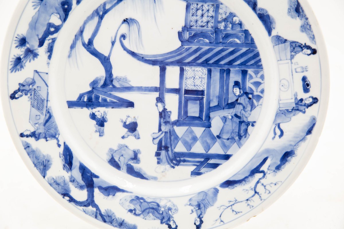 Assiette ancienne, Chine, Kangxi, XIXe siècle-photo-1