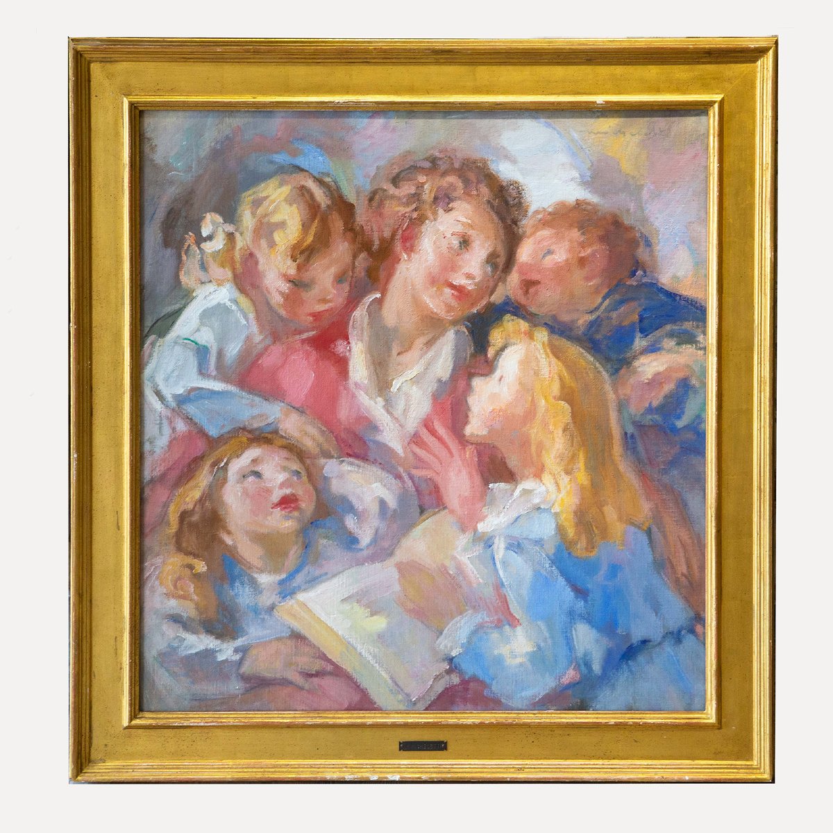Mario Micheletti, Oil On Plywood, Signed, 20th Century-photo-2