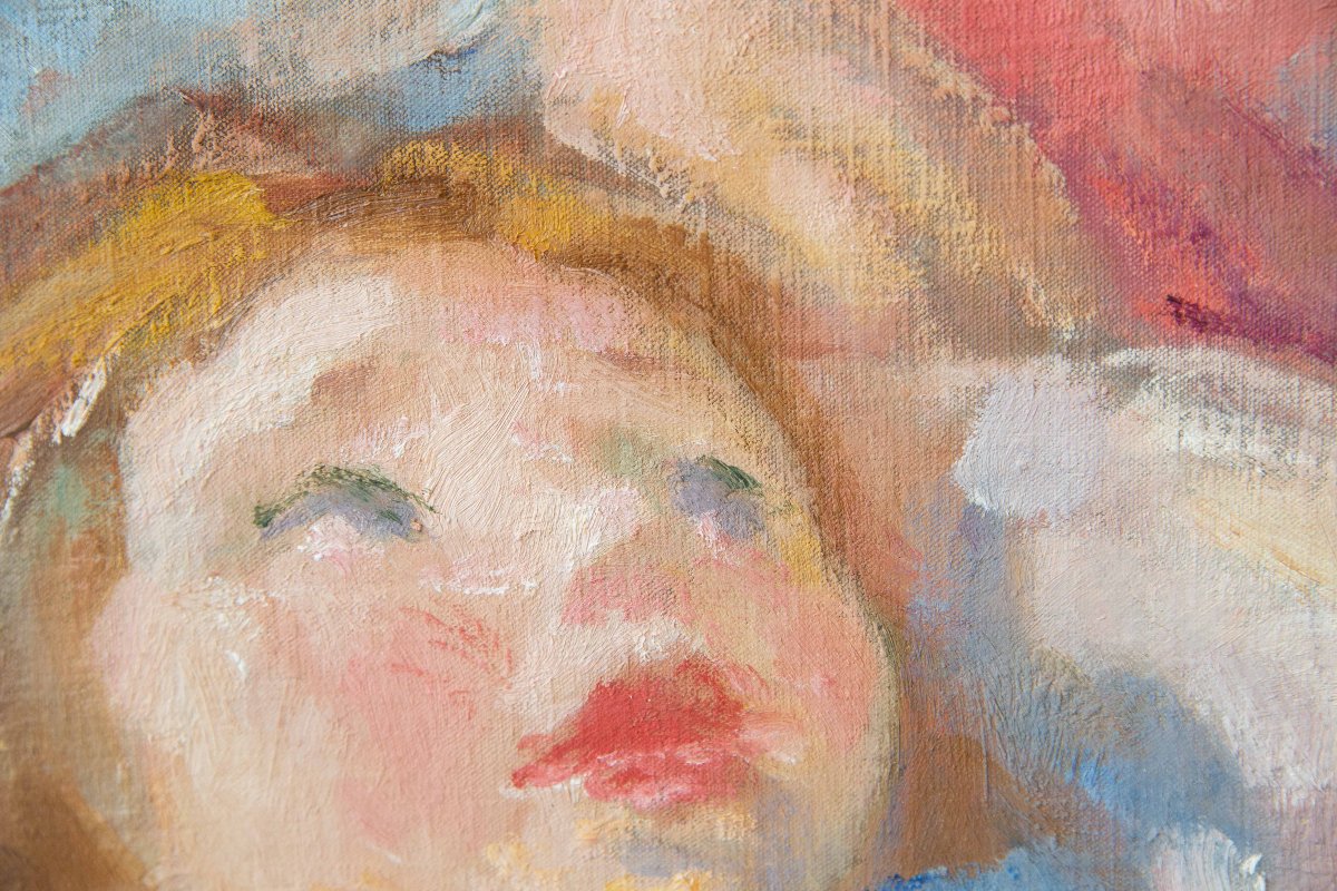 Mario Micheletti, Oil On Plywood, Signed, 20th Century-photo-4