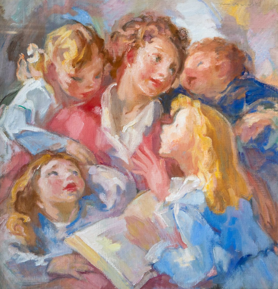 Mario Micheletti, Oil On Plywood, Signed, 20th Century