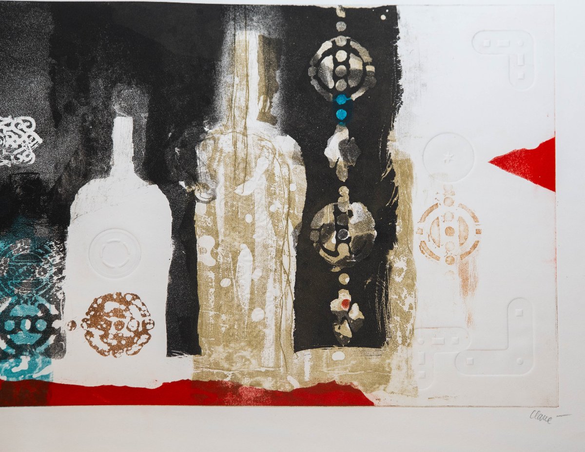 Antoni Clavé, "abstract Composition," Epoca '900-photo-4