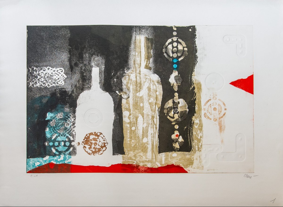 Antoni Clavé, "abstract Composition," Epoca '900