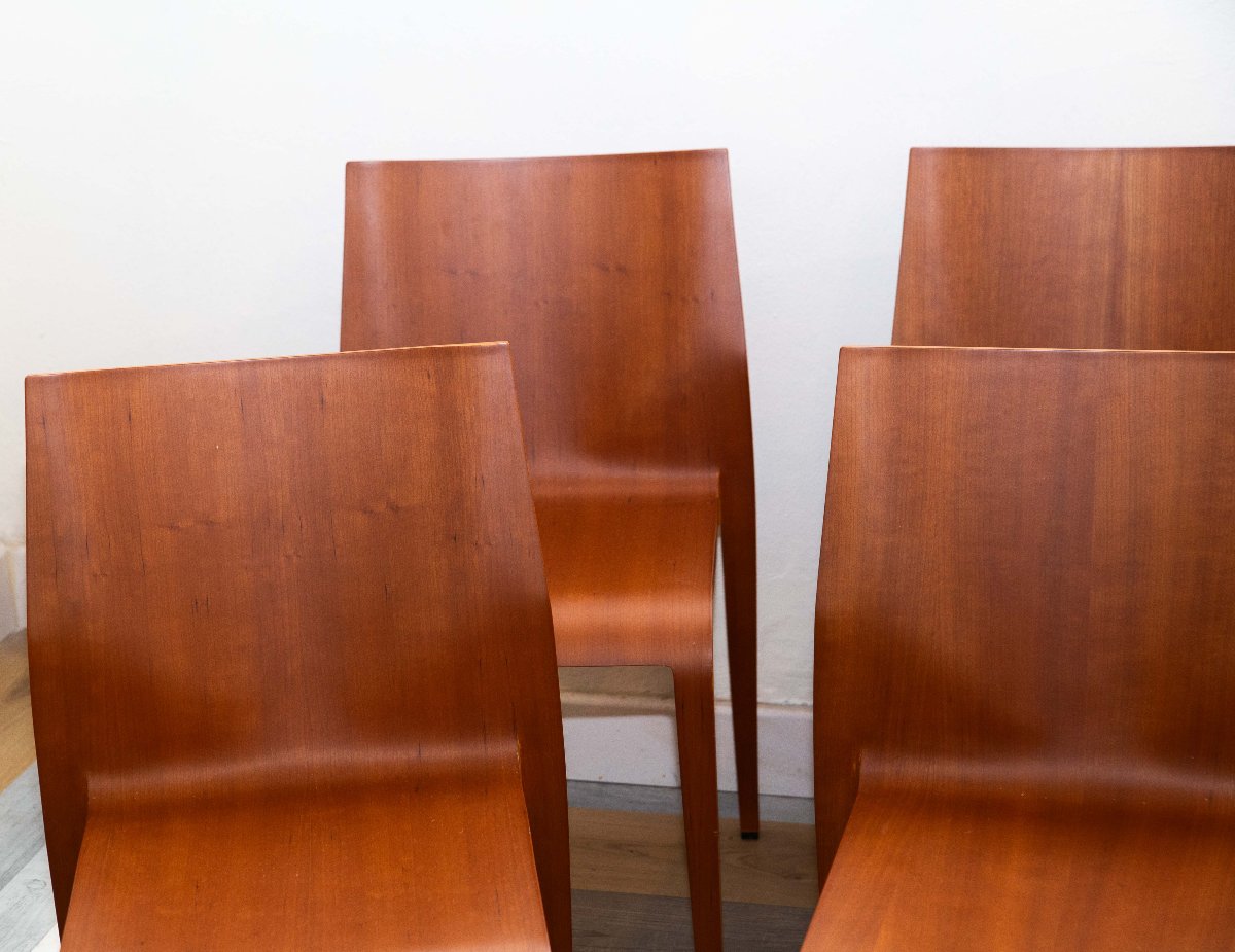 Lot de 8 chaises, Blumer pour Alias, « La Leggera », XXe siècle-photo-1
