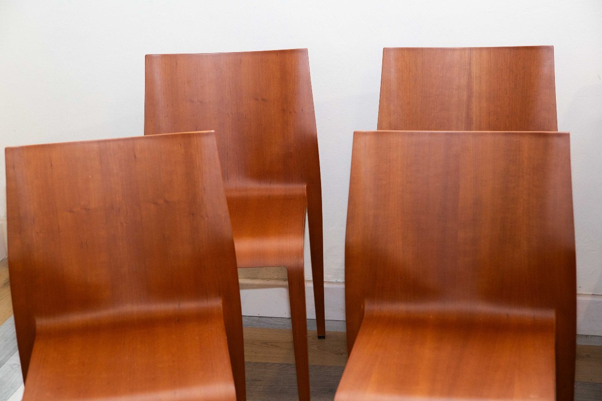 Lot de 8 chaises, Blumer pour Alias, « La Leggera », XXe siècle-photo-3