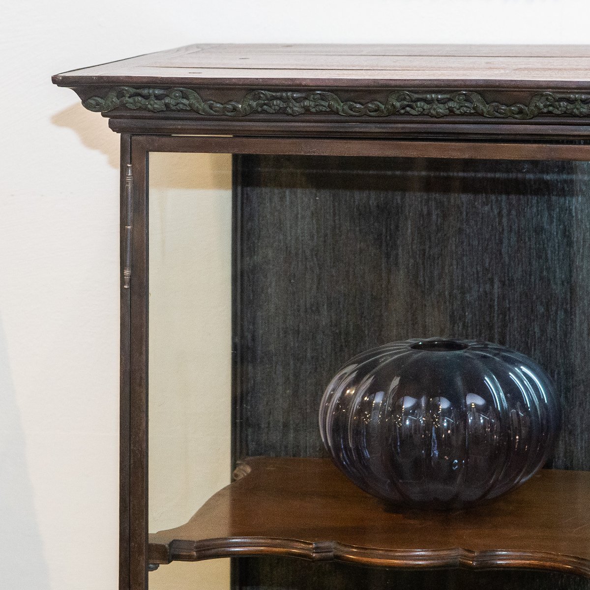 Display Case, Made Of Iron And Wood, 1980s-photo-2
