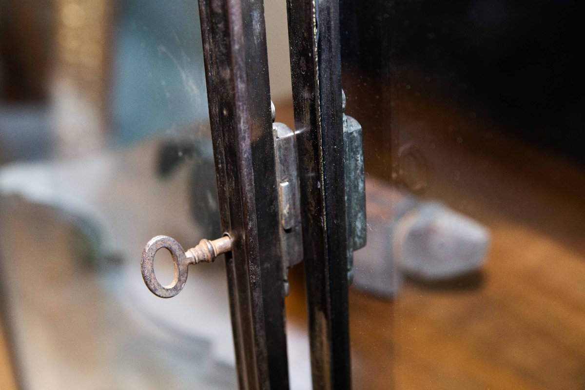 Display Case, Made Of Iron And Wood, 1980s-photo-5