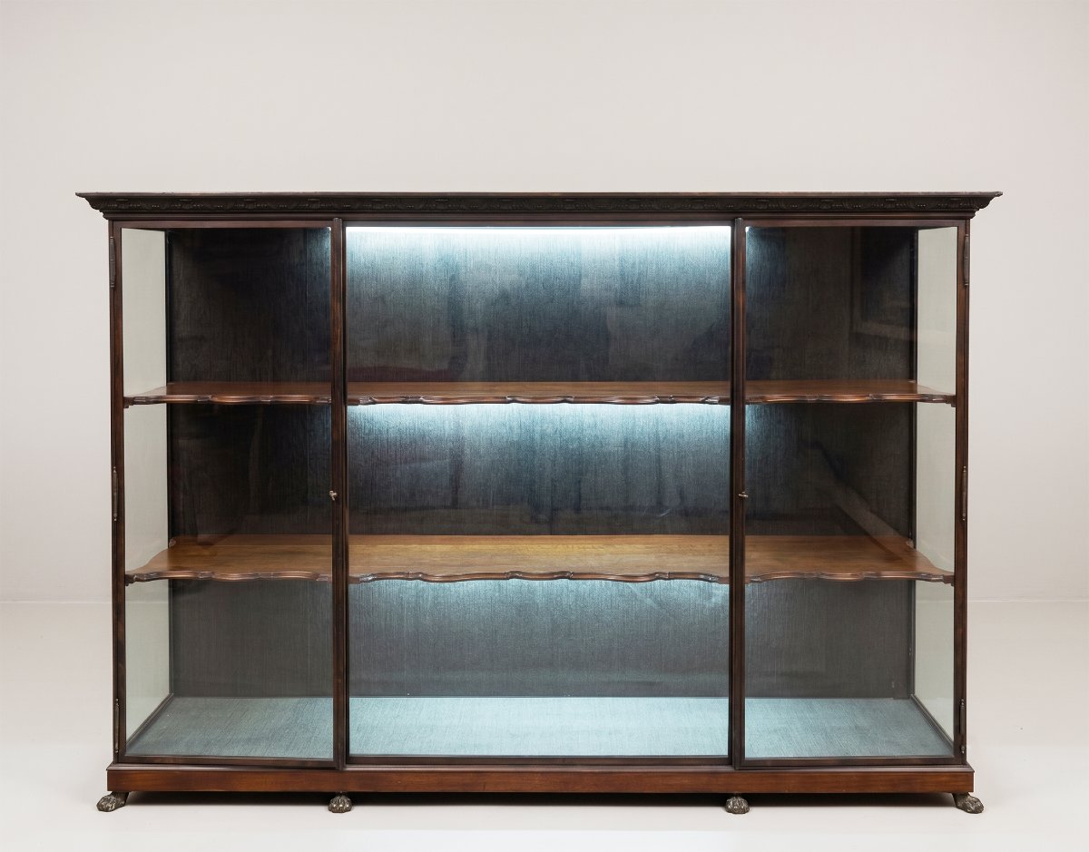 Display Case, Made Of Iron And Wood, 1980s