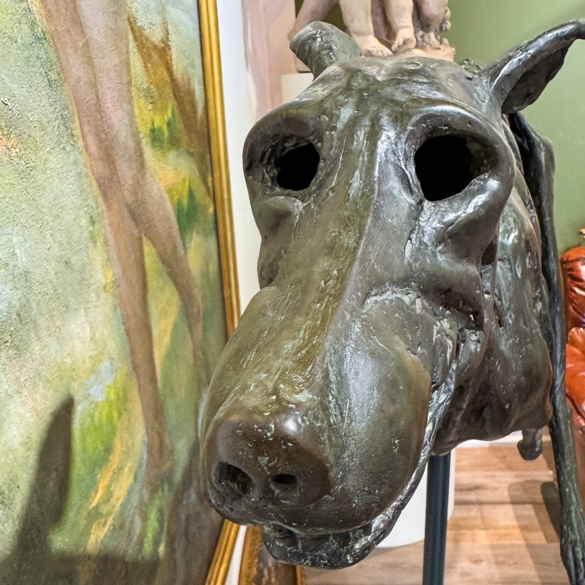 Sebastiano Trovato, "greyhound," In Bronze, Signed, 1975-photo-3