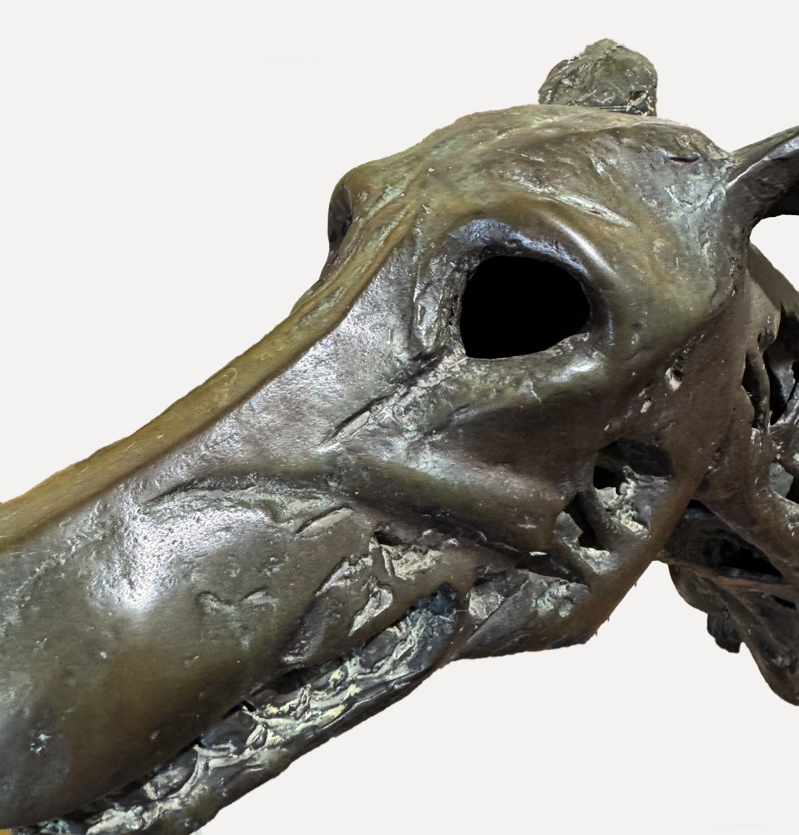 Sebastiano Trovato, "greyhound," In Bronze, Signed, 1975-photo-1