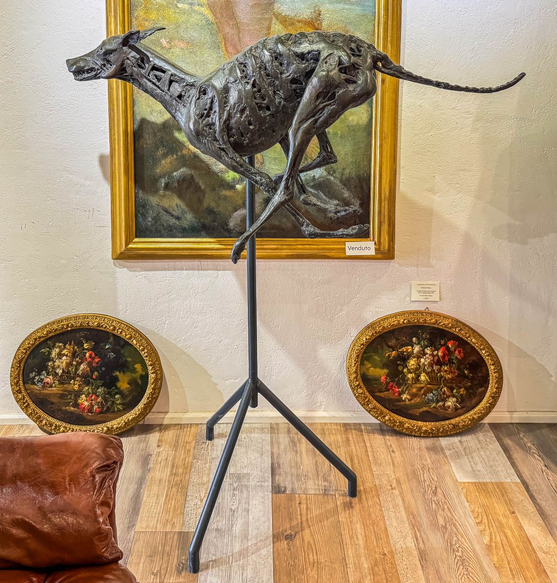 Sebastiano Trovato, "greyhound," In Bronze, Signed, 1975-photo-4