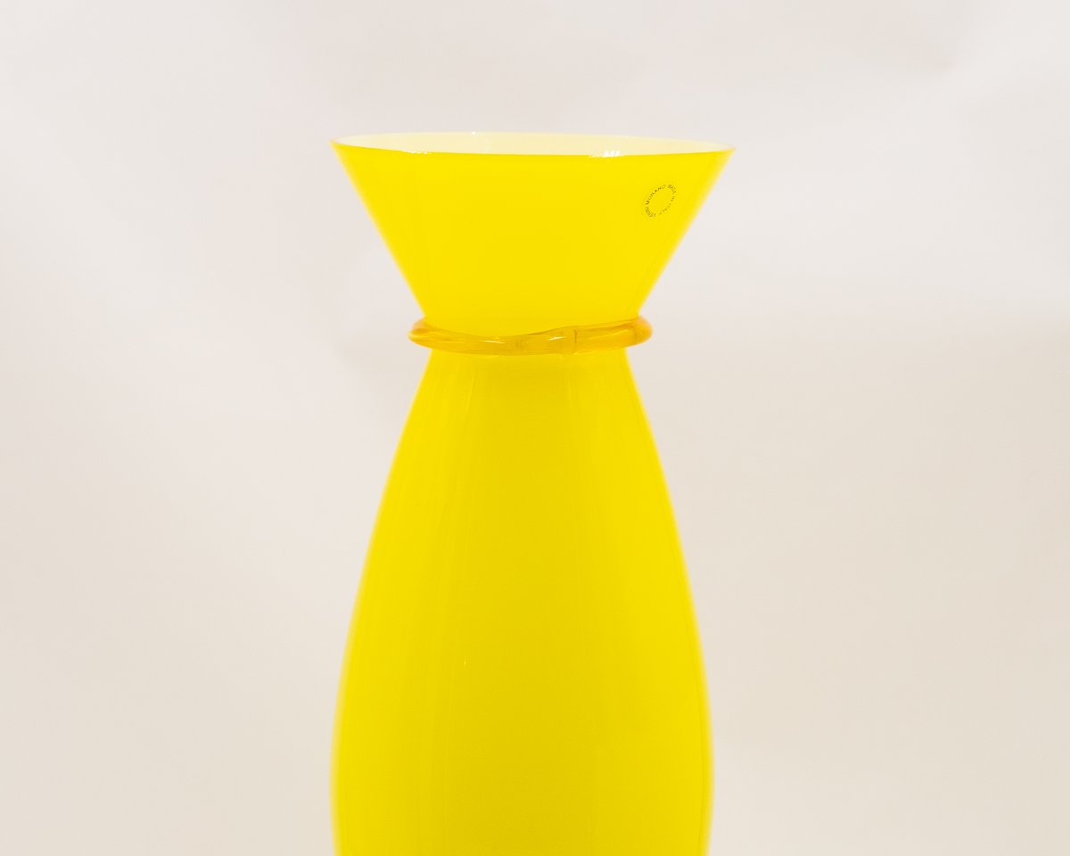 Vase en verre de Murano, Mendini pour Venini, XXe siècle-photo-3