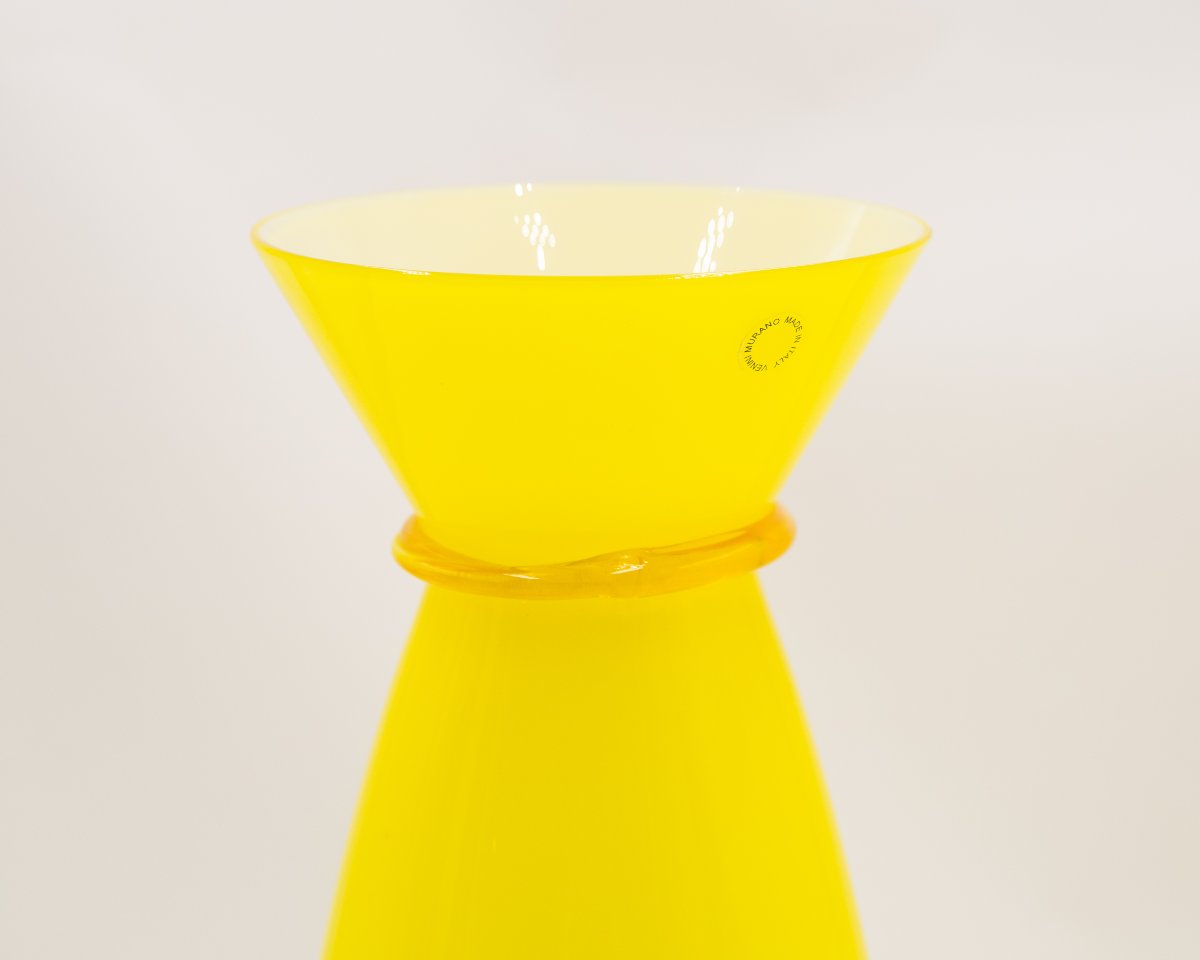 Vase en verre de Murano, Mendini pour Venini, XXe siècle-photo-4
