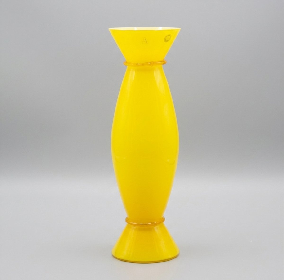Vase en verre de Murano, Mendini pour Venini, XXe siècle