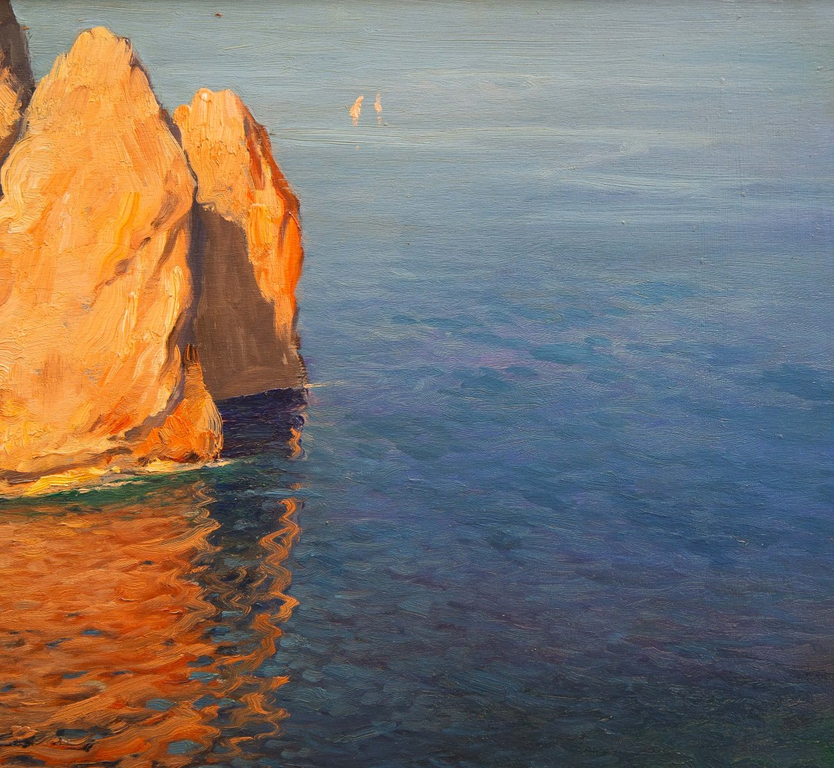 Michele Federico, Oil On Panel, "capri," 20th Century-photo-4