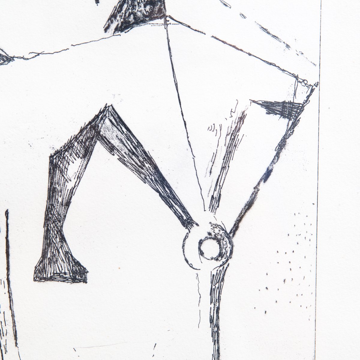 Marino Marini, "happy Trio," Etching, 1972-photo-3