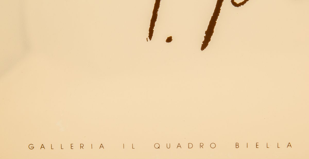 Lucio Fontana, Affiche de la galerie Il Quadro de Biella, 1982-photo-2