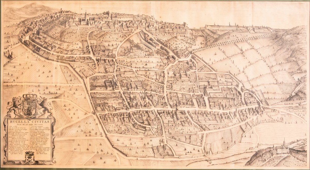 Vue de la ville de Biella, « Bugella civitas (Biella) », édition de 1725
