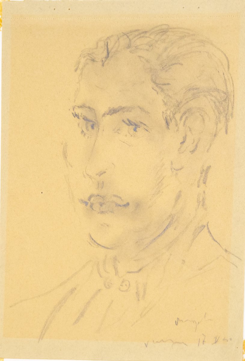Filippo De Pisis, « Portrait d'un jeune homme, Angelo », 1941 
