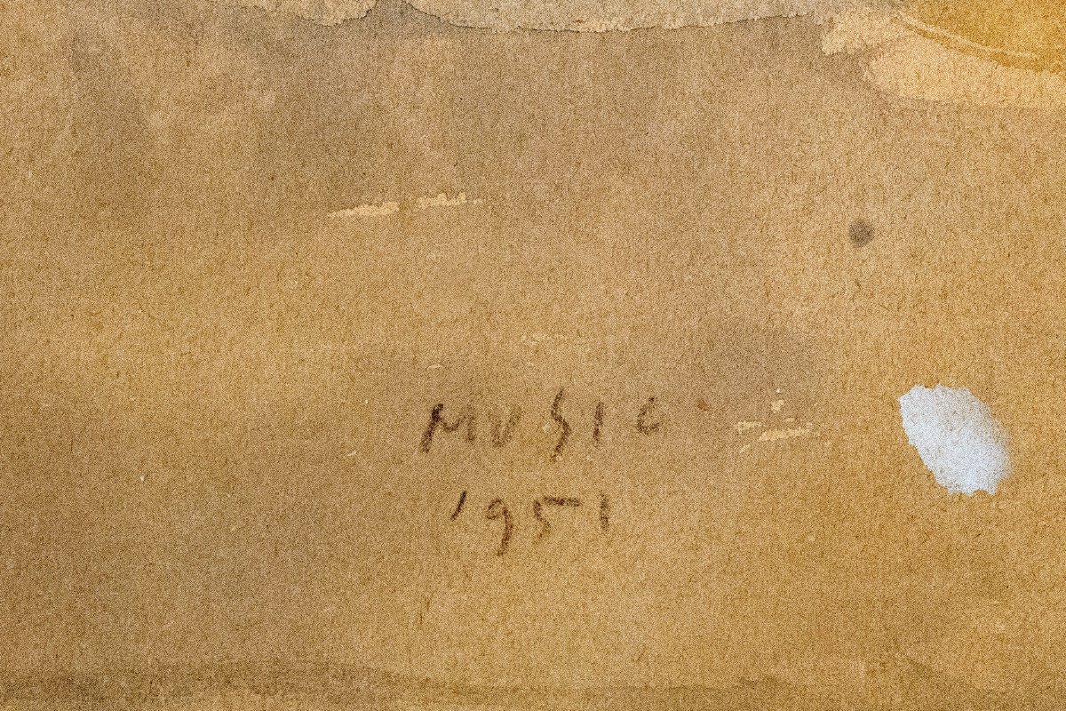 Zoran Music, « Cattleboat », gouache sur papier, 1951-photo-4