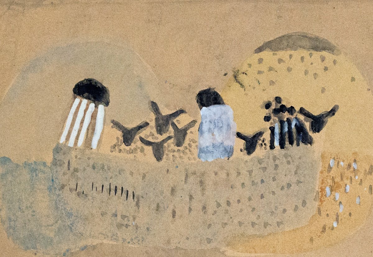 Zoran Music, « Cattleboat », gouache sur papier, 1951-photo-1