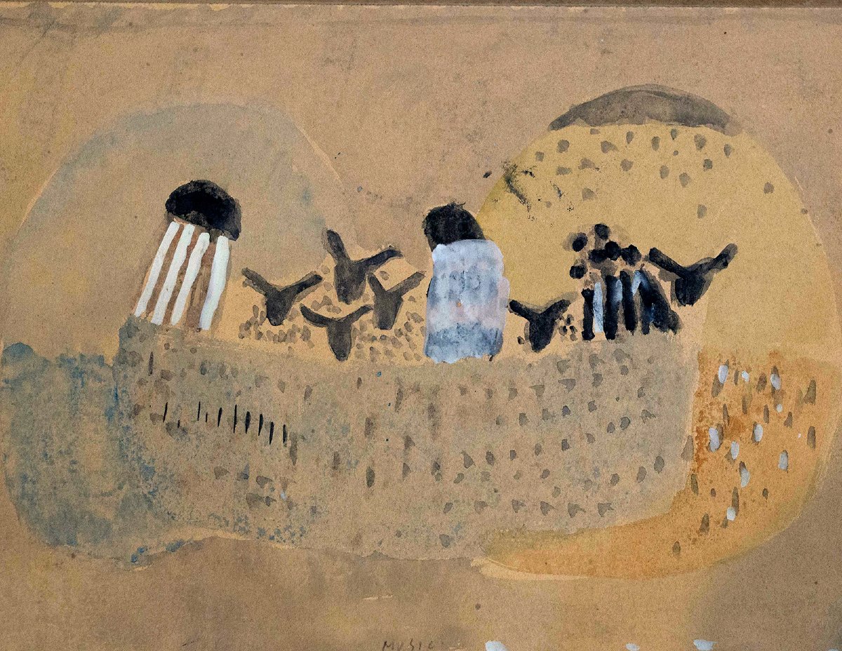 Zoran Music, « Cattleboat », gouache sur papier, 1951-photo-3