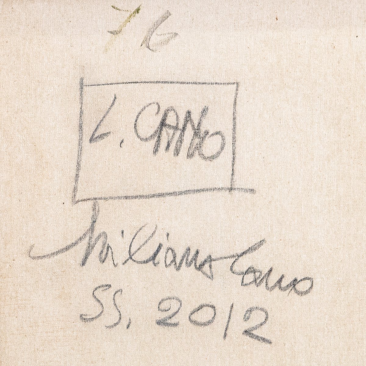 Liliana Cano, huile sur toile, « Sans titre », signée, XXe siècle-photo-8