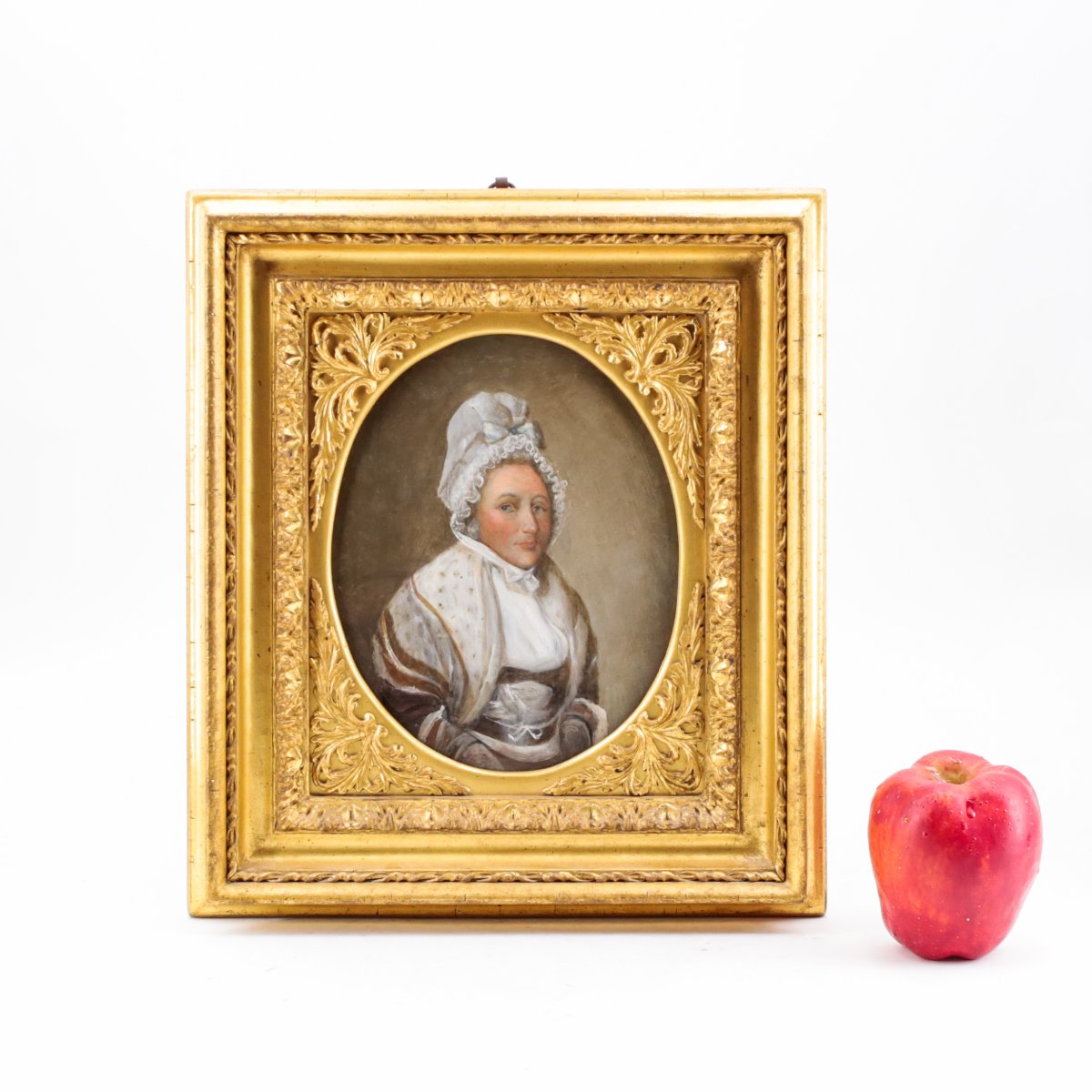Ramino, "noblewoman," Oil On Copper, Early 19th Century-photo-3