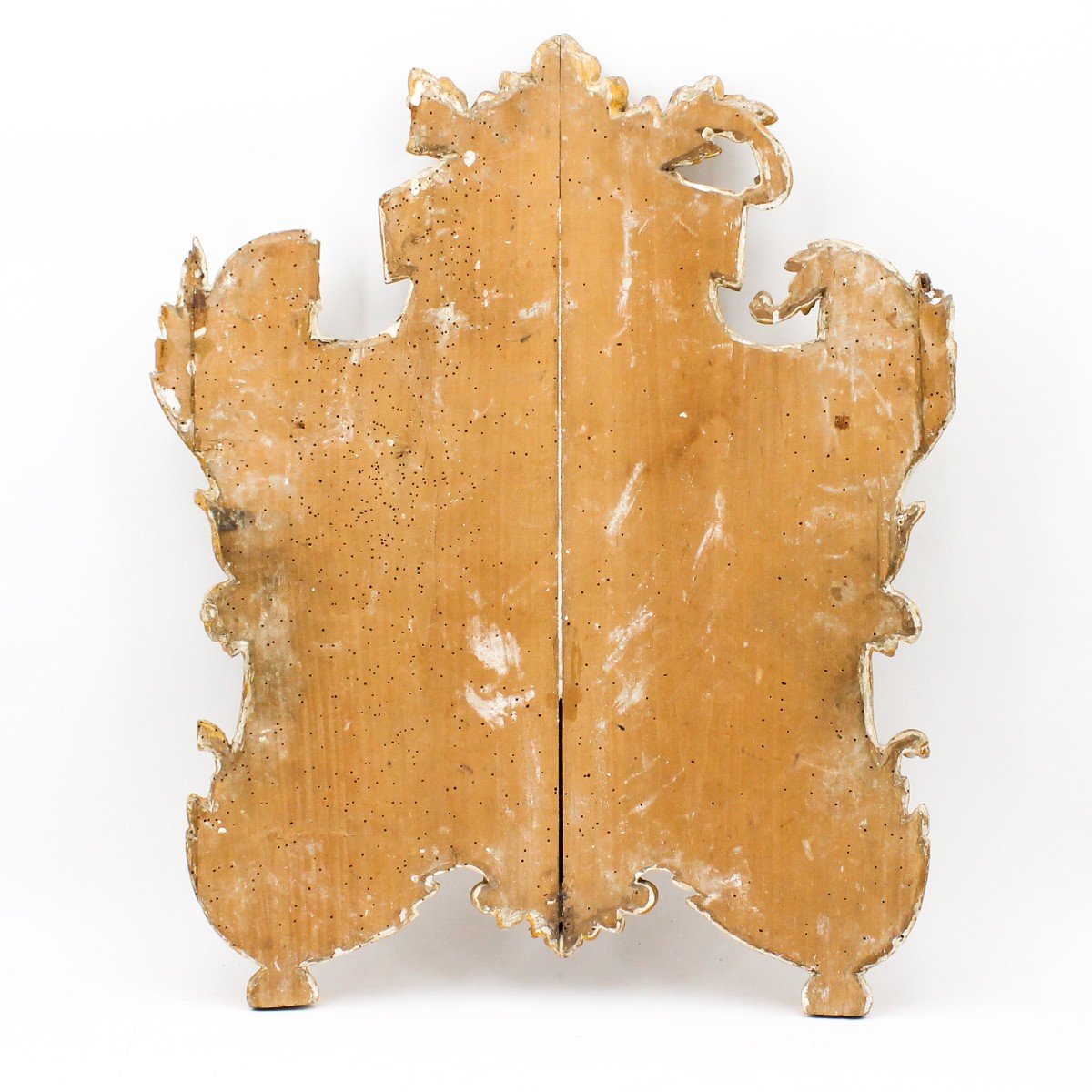 Antique Cartagloria In Carved And Gilded Wood With Gold Leaf, Louis XVI Origin, XVIII Period-photo-4
