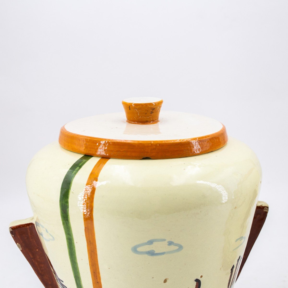 Pair Of Vases, Art Deco, Faenza Ceramics, "venice", 1930s-photo-1